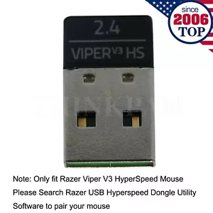 Adattatore Dongle Ricevitore USB Ricambio per Mouse Razer Viper V3 HyperSpeed - Foto 1 di 4