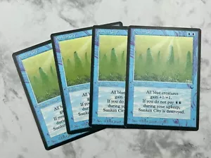 4x Sunken City x4 The Dark - MTG Magic- 4 Card Playset - NM / LP - Picture 1 of 1