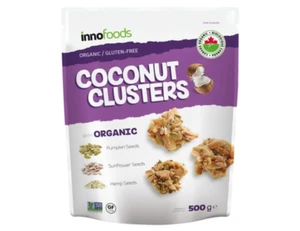 Innofoods Organic Coconut Keto Clusters with Super Seeds 500g - Picture 1 of 3