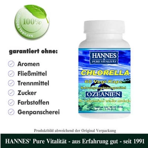 Chlorella Alge 60 Vegi-Kaps - Beste HANNES' Qualität - Bild 1 von 1