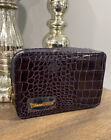 SeneGence Travel Cosmetic Case With Mirror Snake/Alligator Print New