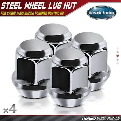 4x Tuerca de rueda M12-1.50 para Chevy Aveo 06-10 Aveo5 Pontiac G3 Suzuki Forenza Foto 1 de 4