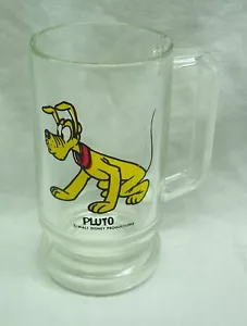 VINTAGE Walt Disney Pluto Hund 5" Glas Tasse Becher 1980er Jahre - Bild 1 von 3