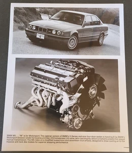 Modelo BMW M5 concesionario información multimedia foto de prensa blanco y negro - Imagen 1 de 3