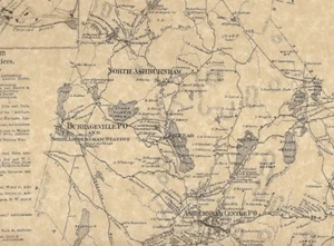 Ashburnham Blackburn South Ashburnham MA 1870 Maps w/ Homeowners Names Shown - Picture 1 of 4