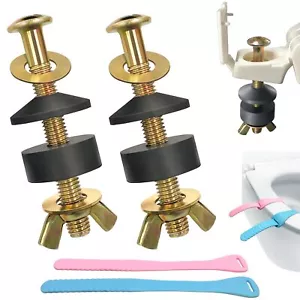 Toilet Seat Screws Replacement Kit Toilet Seat Bolts Replacement Kit Metal To... - Picture 1 of 6