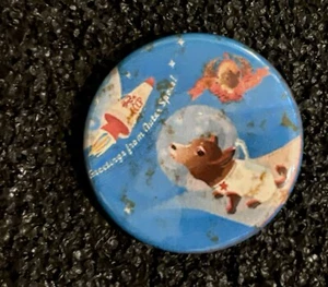 Der erste HUND LAYKA im Weltraum. Extra seltene Pin Buttons. 3er SET. 🐕‍🦺 - Bild 1 von 5