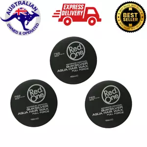 3 x RedOne Quicksilver Aqua Hair Wax Full Force | 150 ml | Red One Wax - Picture 1 of 1