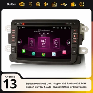 Android 13 Navi Autoradio Dacia Duster Logan Sandero Captur Lodgy Dokker Carplay - Foto 1 di 24