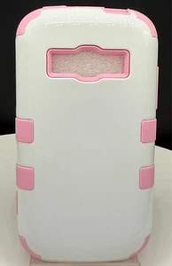 for Samsung Galaxy Ring M840 Prevail 2 Hybrid Phone Protector Cover Pink White - Picture 1 of 2
