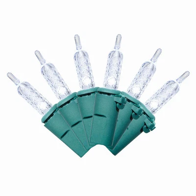 Holiday Time 100 Count Cold White Led Lights Green Wire Wedding Decoration Party - Image 1 of 3