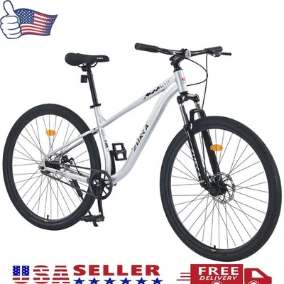 29" Single-Speed Mountain Bike Disc Brakes & Suspension for Men Women,17in Frame - Image 1 of 4
