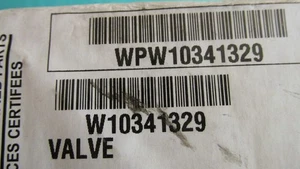 Whirlpool Refrigerator WATER INLET VALVE - OEM Pt. WPW10341329 - New! (Open Box) - Picture 1 of 9