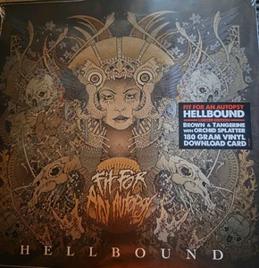 Fit For An Autopsy Hellbound Brand New Mint Sealed Vinyl Brown Orchid Splatter - Picture 1 of 2