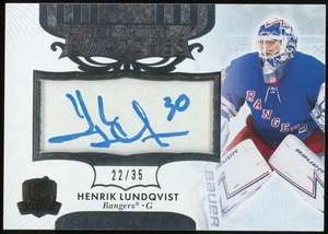2023 The Cup Henrik Lundqvist Scripted Swatches Auto /35 #SS-HL Rangers - Bild 1 von 2