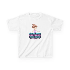 Camiseta para niños, niña bailarina de ballet, es más preciosa que las joyas (NUEVA) - Imagen 1 de 57