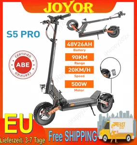 ABE JOYOR S5 PRO 500W mit Straßenzulassung Elektroroller 48V 26AH 10" E-Scooter - Bild 1 von 23