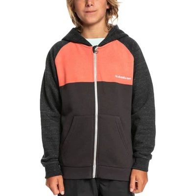 Chaqueta sudadera con capucha Quiksilver Easy Day con cremallera para niños - tomate cereza - XL Foto 1 de 2