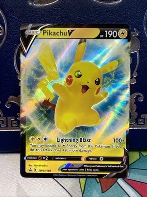 Pikachu V - Promo SWSH: Sword & Shield Promo Cards SWSH198 NM - Image 1 of 2