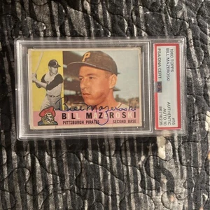 1960 TOPPS⚾️BILL MAZEROSKI #55 PSA/ DNA AUTOGRAPH PSA 10💰RARE Q👉HOF & LEGEND - Picture 1 of 4