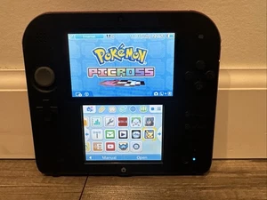 BUEN ESTADO Nintendo 2DS FTR-001 Negro/Rojo 32GB SD Tarjeta Pokemon Picross - Imagen 1 de 9