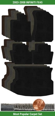 Juego de alfombrillas Lloyd Custom Ultimat para Infiniti FX45 2003-2008 (5 piezas) #T1V Foto 1 de 4