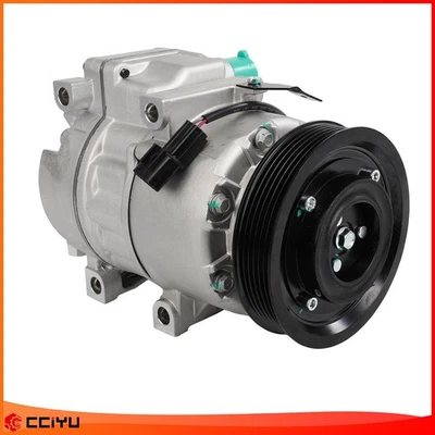 Compresor de aire acondicionado con 6 ranuras para Kia Sorento 2011-2015 Hyundai Santa Fe 13-18 Foto 1 de 4