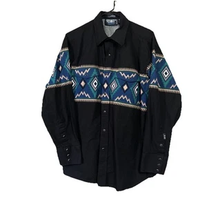 VTG Brooks & Dunn Panhandle Slim Western Rodeo Cowboy Button Up Shirt Men’s L - Picture 1 of 18