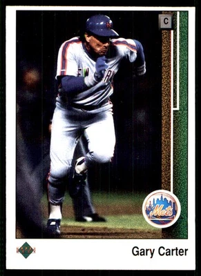 加里·卡特 1989 年 Upper Deck #390 大都会队 美国职棒大联盟 阅读 免运费 亲笔签名 Den — 第 1/2 张图片