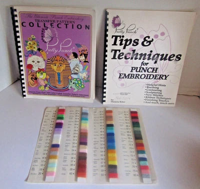 Vintage Pretty Punch Embroidery Tips Techniques Book Color Chart and Catalog - Image 1 of 4