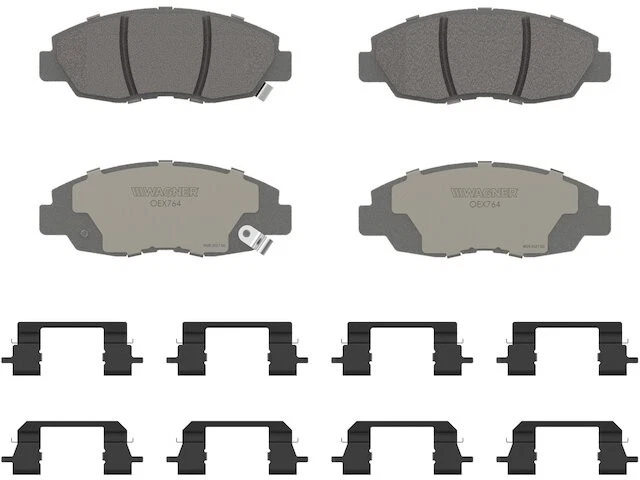 Juego de pastillas de freno delanteras para Honda Accord 1998-2002 2,3 L 4 cilindros 1999 2000 2001 RJ185BV Foto 1 de 1