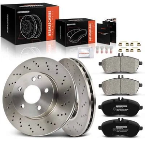 Brake Discs & Brake Pads Front 295mm for Mercedes-Benz C180 C230 C200CDI C250CDI - Picture 1 of 9