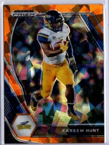 2021 Prizm Draft Picks Football Orange Cracked Ice Kareem Hunt ROOKIE CHIEFS - Picture 1 of 1