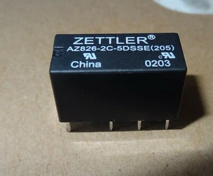 1 pc Relay, 5V coil, 2A contact , DPDT by ZETTLER P/N AZ8 26-2C-5DSSE - Picture 1 of 4