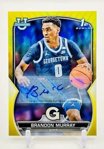 Autógrafo de novato Bowman Chrome U Brandon Murray #40 2023 dorado/75 - Imagen 1 de 2