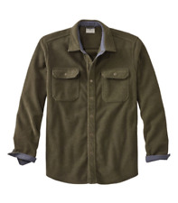 L.L. Bean- Men’s Men's Allagash Fleece Overshirt Shacket Green,Size XL TALL