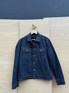 New w/o tags A.P.C. Denim Jacket Sherpa Lining Sz L Rare APC Paris - Picture 1 of 7