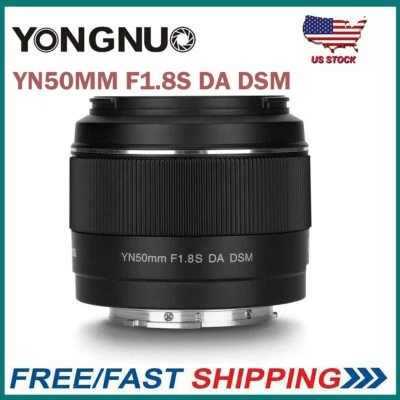 YONGNUO YN50mm F1.8S DA DSM Standard Prime Lens AF MF E-mount APS-C for Sony  - Image 1 of 4