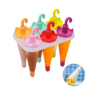 6PCS Kitchen Supply Ice Cream Tray Holder Ice Cream Maker Kids Popsicle Trays - Picture 1 of 12