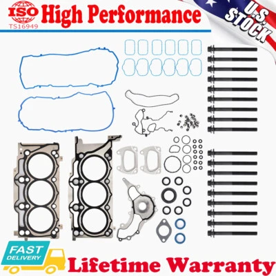 Conjunto de parafusos de junta de cabeça para 2011-2016 Chrysler Dodge Durango Jeep Wrangler 3.6L V6 - Imagem 1 de 4