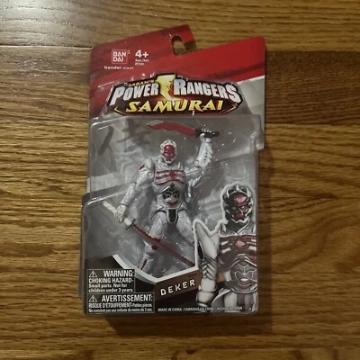 Power Rangers Samurai 4" Deker Evil Alien New Factory Sealed 2011 Bandai - Image 1 of 3