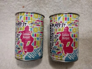 RARE! Set Of 2 Captain Morgan "Tampa" Map Tin Can Cups. Rare & Unique!! - Picture 1 of 7