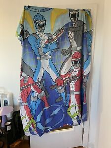 VINTAGE 90s MIGHTY MORPHIN POWER RANGERS SINGLE DUVET COVER AND PILLOWCASE