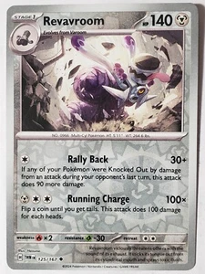 REVERSE HOLO Revavroom 125/167 NM/M - Tarjeta Pokémon Twilight Masquerade - Imagen 1 de 2