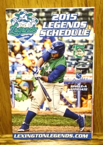 Calendario de bolsillo de la temporada 2015 de Lexington Legends - Imagen 1 de 3