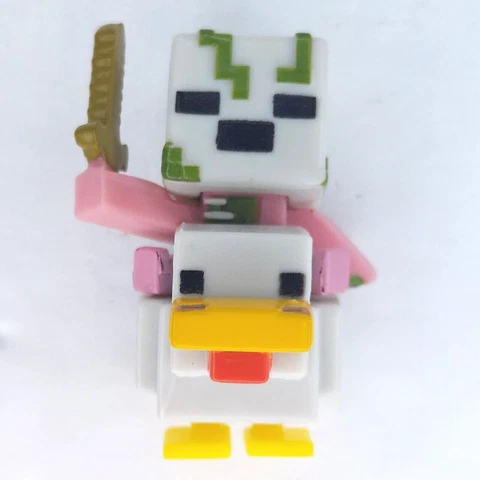 Minecraft Mini-Figures Wood Series 10 1.25" Zombie Pigman Chicken Jockey Figure Cover