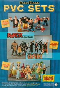 Magazine Print Ad DARK HORSE 2003 PVC Sets Popeye Grendel GROO Figures - Picture 1 of 1