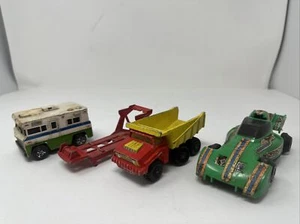 Vintage Matchbox Super Kings K4 Dump Truck, 1984 Trailer, 1973 Gen Mills Porsche - Picture 1 of 13