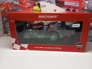 MINICHAMPS - DUCATI 998RS WSB 2003 LUCIO PEDERCINI 1:12 SCALE MODEL 122 031219 - Picture 1 of 9