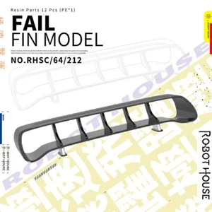Robot House 1/64 3D Print Resin Details Up Tail Fin Panel Model MUSCLE CAR REAL - Bild 1 von 2
